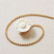 Tagua seed flower necklace